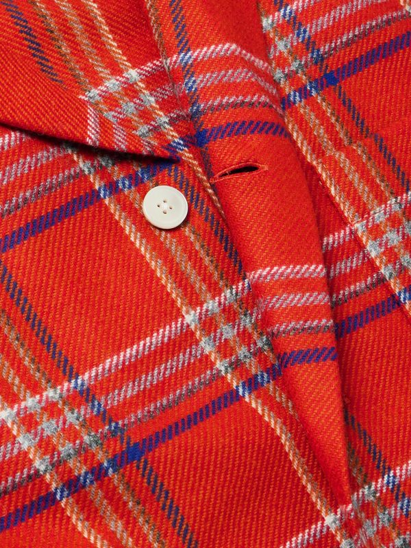 Gable Camp-Collar Checked Wool Overshirt - CU Gable Camp-Collar Checked Wool Overshirt - CU