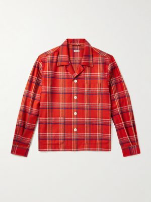 Gable Camp-Collar Checked Wool Overshirt Gable Camp-Collar Checked Wool Overshirt