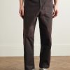 Knolly Brook Straight-Leg Waxed-Cotton Trousers - FR
