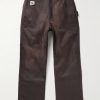 Knolly Brook Straight-Leg Waxed-Cotton Trousers