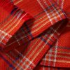 Gable Checked Fringed Wool Scarf - CU