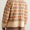 Marzipan Jacquard-Knit Wool Cardigan - BK