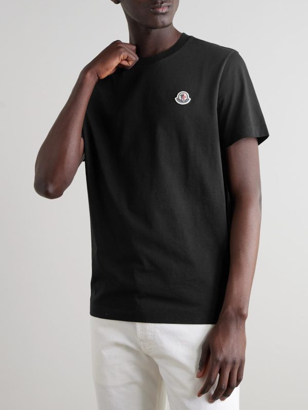Three-Pack Logo-Appliquéd Organic Cotton-Jersey T-Shirts - FR