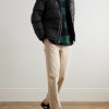 Logo-Embroidered Quilted Padded Shell Down Jacket - OU Logo-Embroidered Quilted Padded Shell Down Jacket - OU