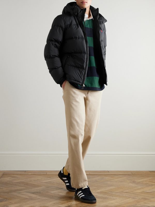 Logo-Embroidered Quilted Padded Shell Down Jacket - OU Logo-Embroidered Quilted Padded Shell Down Jacket - OU