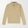 Logo-Embroidered Cotton-Jersey Half-Zip Sweatshirt