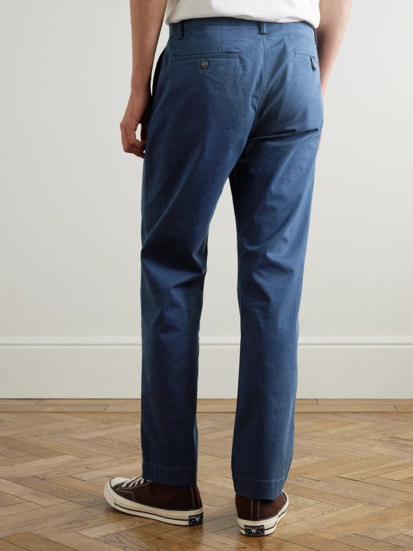 Bedford Straight-Leg Cotton-Blend Twill Trousers - BK
