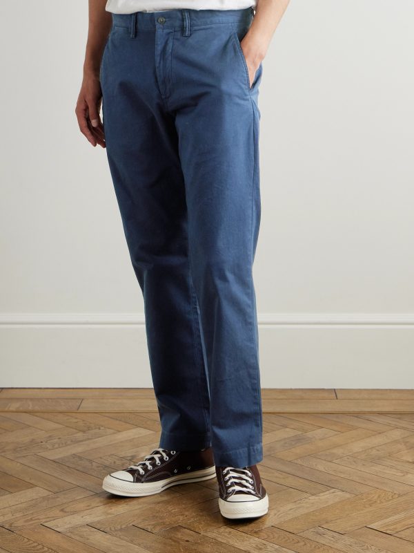 Bedford Straight-Leg Cotton-Blend Twill Trousers - FR