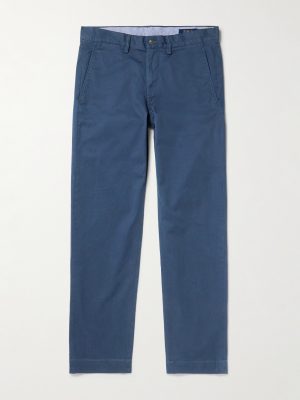 Bedford Straight-Leg Cotton-Blend Twill Trousers Bedford Straight-Leg Cotton-Blend Twill Trousers