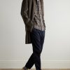 Button-Down Collar Logo-Embroidered Checked Cotton Shirt - OU Button-Down Collar Logo-Embroidered Checked Cotton Shirt - OU