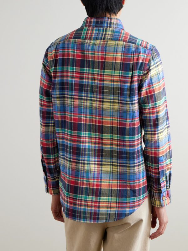 Checked Cotton-Flannel Shirt - BK