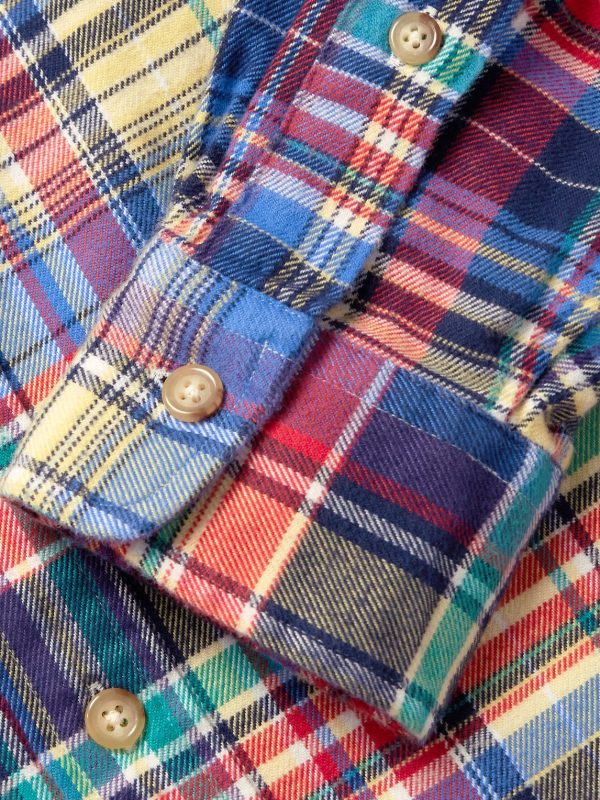 Checked Cotton-Flannel Shirt - E1