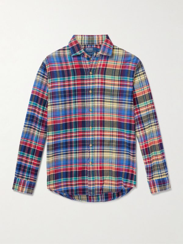 Checked Cotton-Flannel Shirt
