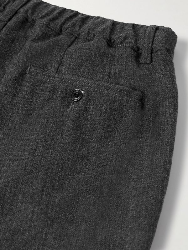 Tanker Straight-Leg Wool-Blend Drawstring Trousers - CU Tanker Straight-Leg Wool-Blend Drawstring Trousers - CU