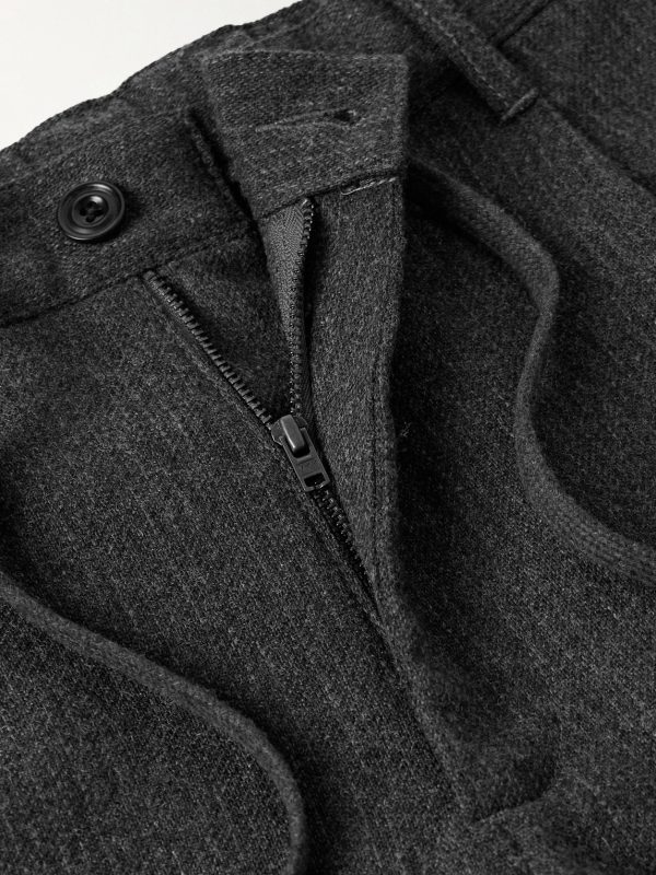 Tanker Straight-Leg Wool-Blend Drawstring Trousers - E1 Tanker Straight-Leg Wool-Blend Drawstring Trousers - E1