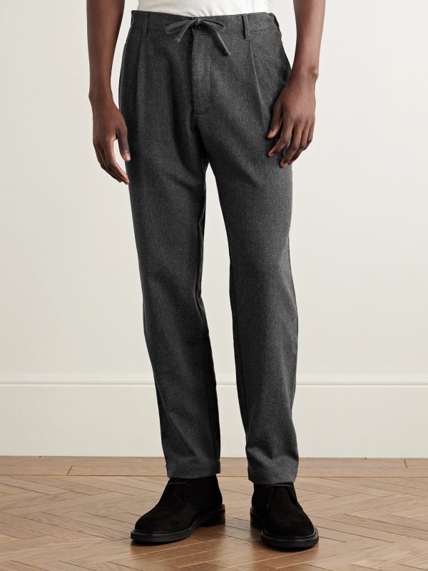 Tanker Straight-Leg Wool-Blend Drawstring Trousers - FR Tanker Straight-Leg Wool-Blend Drawstring Trousers - FR