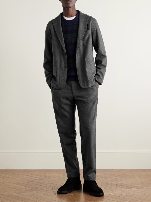 Tanker Straight-Leg Wool-Blend Drawstring Trousers - OU Tanker Straight-Leg Wool-Blend Drawstring Trousers - OU