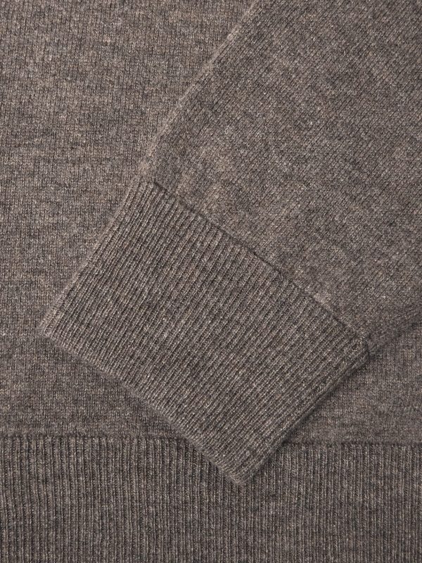 Wool and Cashmere-Blend Half-Zip Sweater - E1