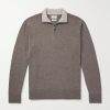 Wool and Cashmere-Blend Half-Zip Sweater