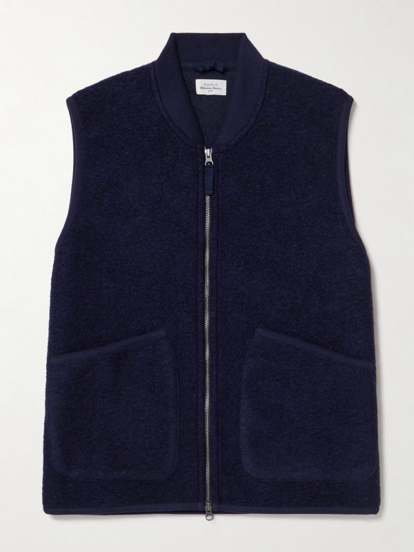 Boiled Wool-Blend Gilet