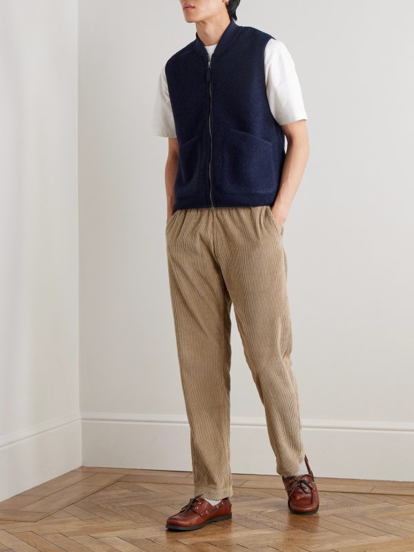 Boiled Wool-Blend Gilet - OU