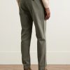 Tyron Slim-Fit Straight-Leg Cotton-Blend Trousers - BK