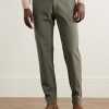 Tyron Slim-Fit Straight-Leg Cotton-Blend Trousers - FR
