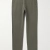 Tyron Slim-Fit Straight-Leg Cotton-Blend Trousers