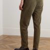 Joggy Straight-Leg Cotton-Corduroy Drawstring Trousers - BK