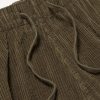 Joggy Straight-Leg Cotton-Corduroy Drawstring Trousers - E1