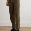 Joggy Straight-Leg Cotton-Corduroy Drawstring Trousers - FR
