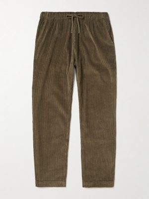 Joggy Straight-Leg Cotton-Corduroy Drawstring Trousers Joggy Straight-Leg Cotton-Corduroy Drawstring Trousers