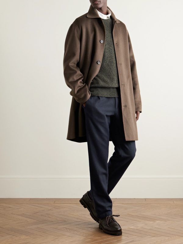 Tanker Straight-Leg Wool-Blend Drawstring Trousers - OU