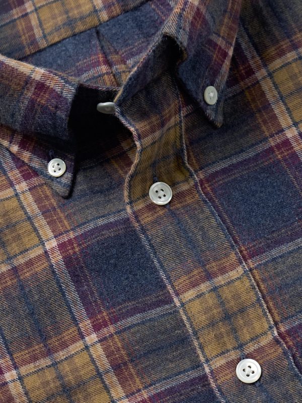 Pitt Button-Down Collar Checked Cotton-Flannel Shirt - CU Pitt Button-Down Collar Checked Cotton-Flannel Shirt - CU
