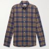 Pitt Button-Down Collar Checked Cotton-Flannel Shirt Pitt Button-Down Collar Checked Cotton-Flannel Shirt