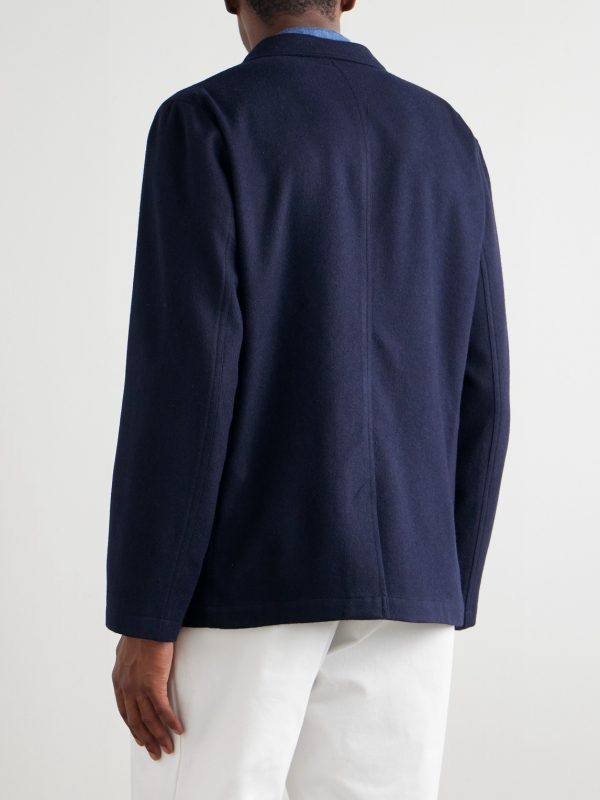 Jonny Unstructured Brushed Wool-Blend Twill Suit Jacket - BK Jonny Unstructured Brushed Wool-Blend Twill Suit Jacket - BK