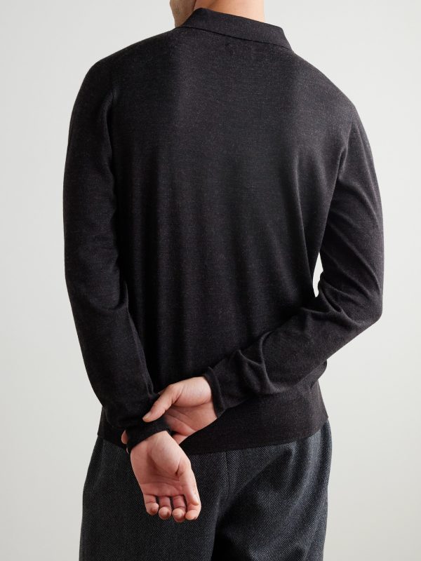 Merino Wool Polo Shirt - BK