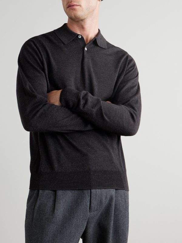 Merino Wool Polo Shirt - FR