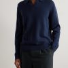 Wool and Cashmere-Blend Polo Shirt - FR Wool and Cashmere-Blend Polo Shirt - FR