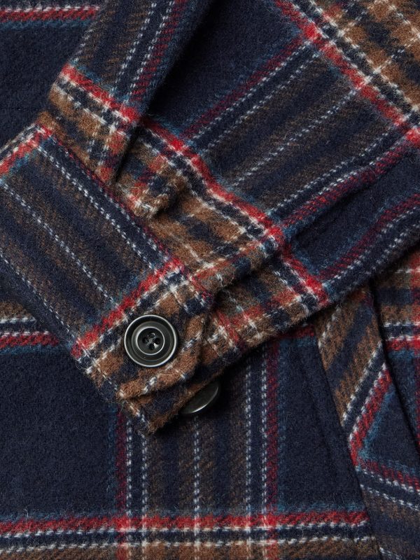 Dave Checked Double-Faced Recycled Wool-Blend Jacket - E1 Dave Checked Double-Faced Recycled Wool-Blend Jacket - E1