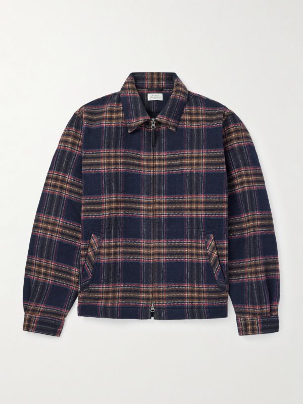 Dave Checked Double-Faced Recycled Wool-Blend Jacket Dave Checked Double-Faced Recycled Wool-Blend Jacket