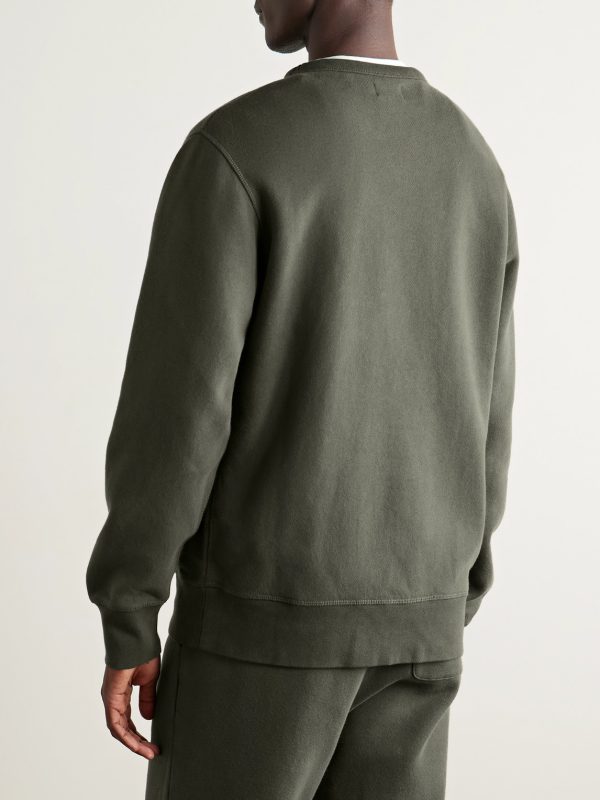 Garment-Dyed Cotton-Jersey Sweatshirt - BK