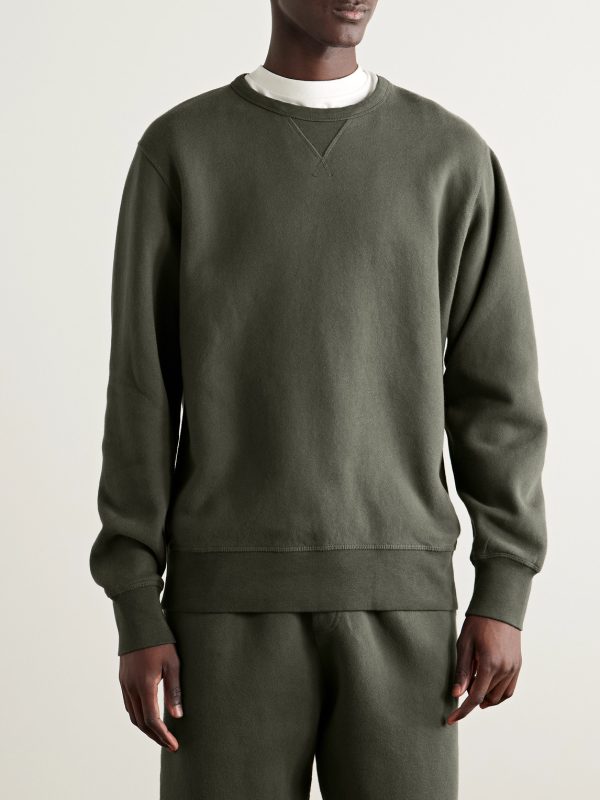 Garment-Dyed Cotton-Jersey Sweatshirt - FR