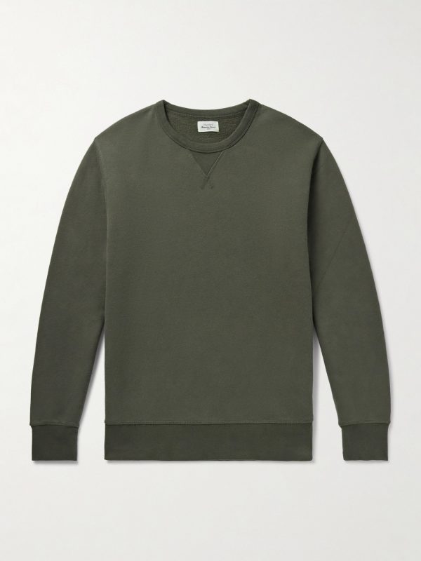 Garment-Dyed Cotton-Jersey Sweatshirt
