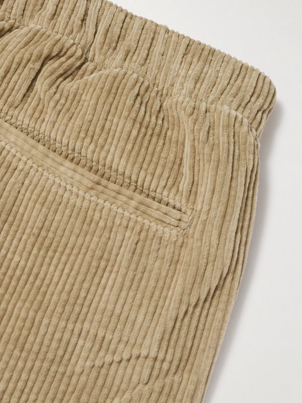Joggy Straight-Leg Cotton-Corduroy Drawstring Trousers - CU Joggy Straight-Leg Cotton-Corduroy Drawstring Trousers - CU