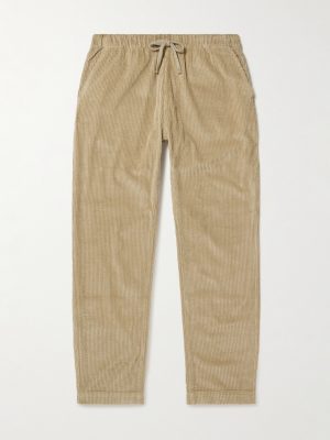 Joggy Straight-Leg Cotton-Corduroy Drawstring Trousers Joggy Straight-Leg Cotton-Corduroy Drawstring Trousers