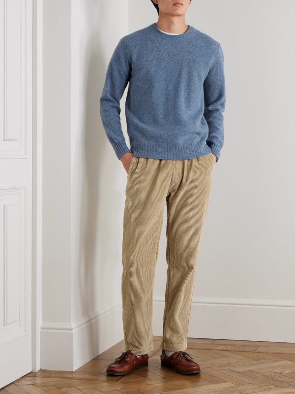 Joggy Straight-Leg Cotton-Corduroy Drawstring Trousers - OU Joggy Straight-Leg Cotton-Corduroy Drawstring Trousers - OU