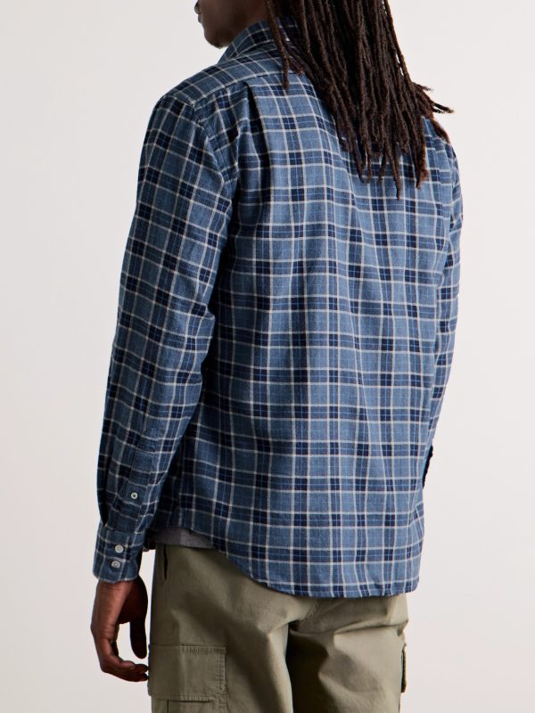 Paul Checked Cotton-Flannel Shirt - BK Paul Checked Cotton-Flannel Shirt - BK