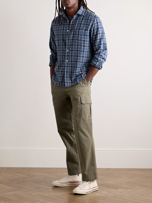 Paul Checked Cotton-Flannel Shirt - OU Paul Checked Cotton-Flannel Shirt - OU