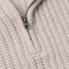 Ribbed Wool Half-Zip Sweater - CU Ribbed Wool Half-Zip Sweater - CU